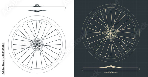 Bicycle wheel blueprints