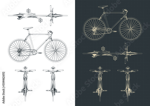 Road bike blueprints
