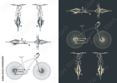 Road bike drawings