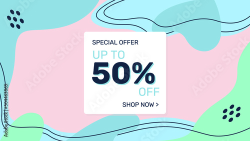 Creative set of web banners of standard size with a place for photos. Business ad banner. Vertical, horizontal and square template. vector illustration