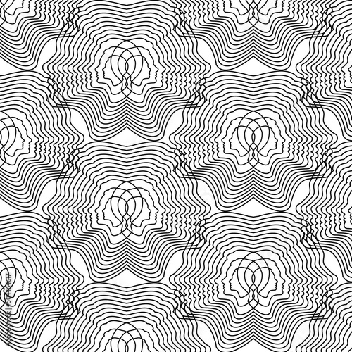 Vector hand drawn pattern with minimalistic illustration. Creative abstract artwork . Template for card, poster, banner, print for t-shirt, pin, badge, patch.