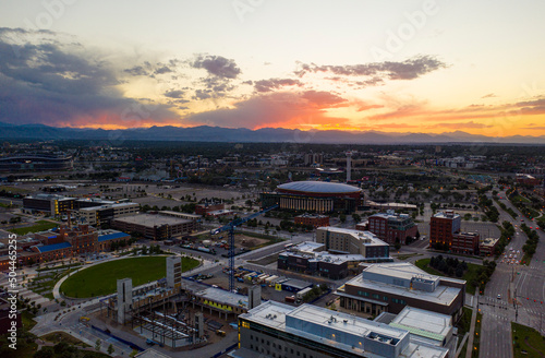 Auraria & Ball Arena at Sunset