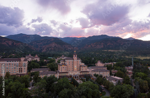 Aerial View of The Broadmoor and an Incredible Sunset