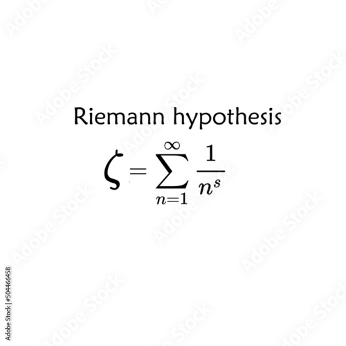 Riemann hypothesis  number theory mathematics photo