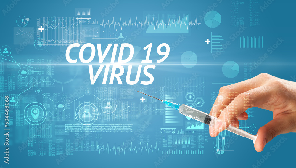Syringe needle with virus vaccine Syringe needle with virus vaccine