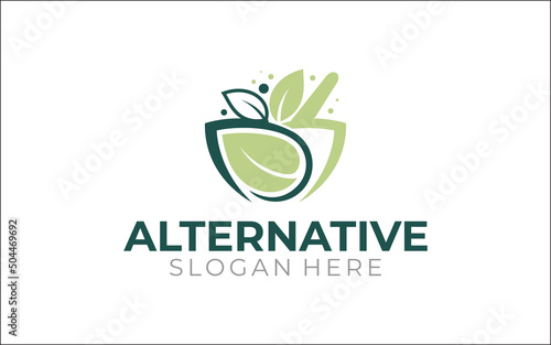 Illustration graphic vector for alternative medicine, health care, Holistic centre logo design template