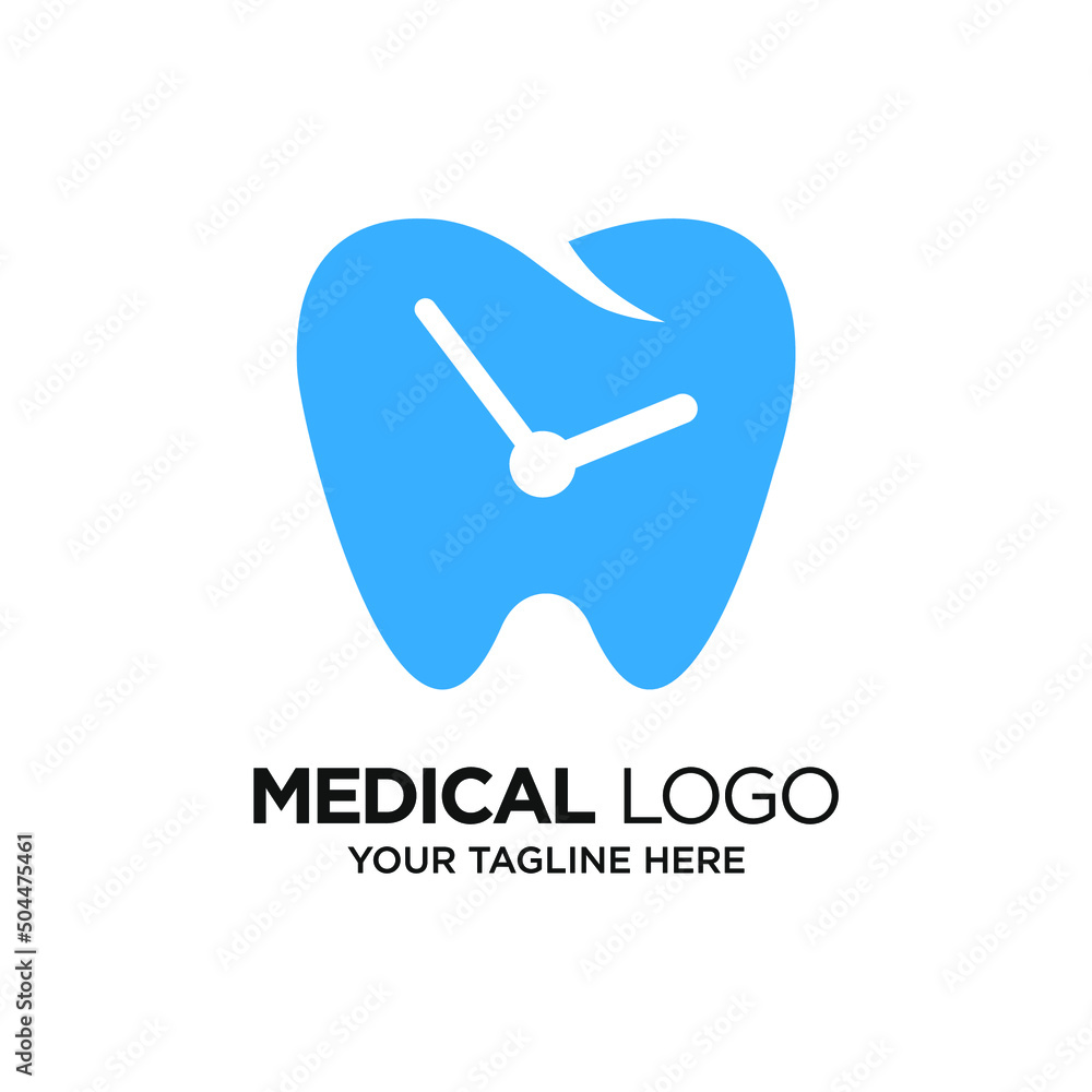 Dental Hour Logo Design Template Inspiration, Vector Illustration. Dental Hour Logo Design Template Inspiration, Vector Illustration.