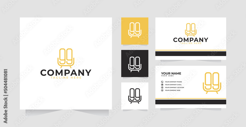 Sofa logo design inspiration and business card Sofa logo design inspiration and business card