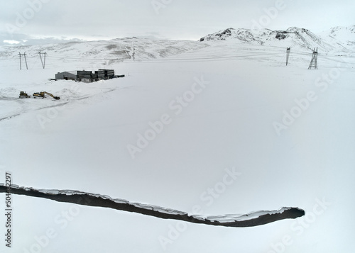 Carbon pollution capture - global warming abatement hi-tech Iceland photo