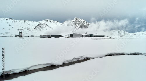 Geothermal electric energy power plant - climate solutions, Iceland photo