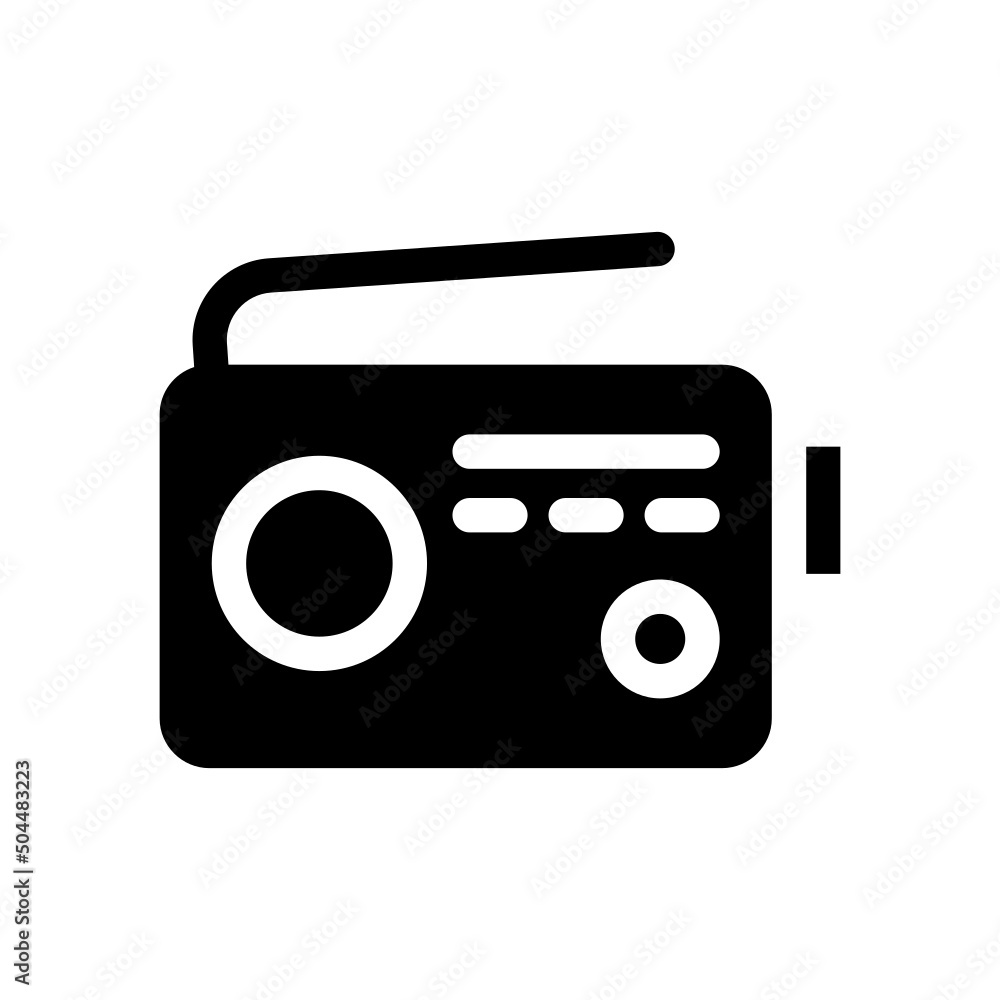 Radio Icon Vector Symbol Design Illustration Radio Icon Vector Symbol Design Illustration