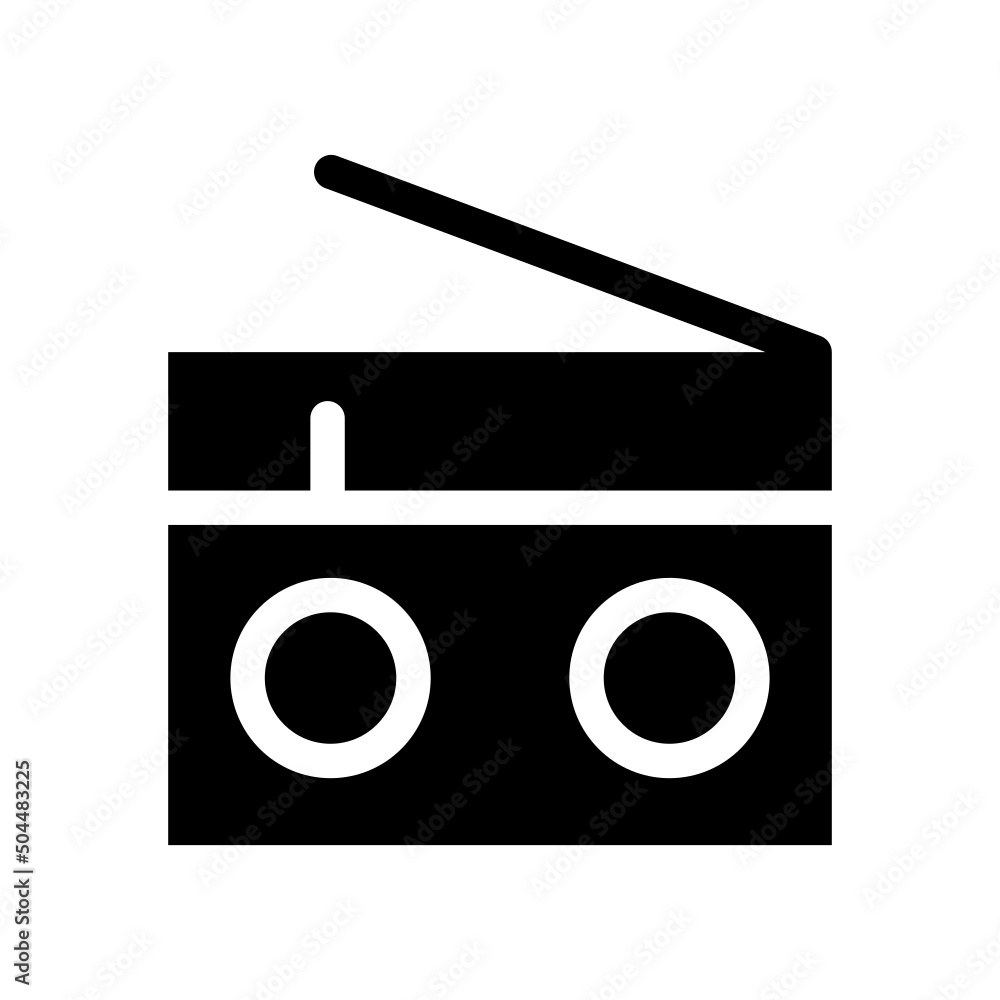 Radio Icon Vector Symbol Design Illustration Radio Icon Vector Symbol Design Illustration