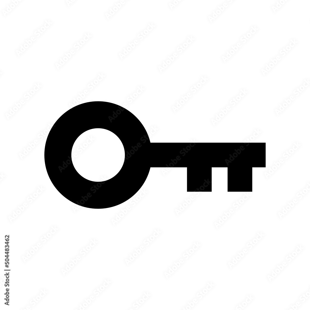 Key Icon Vector Symbol Design Illustration Key Icon Vector Symbol Design Illustration