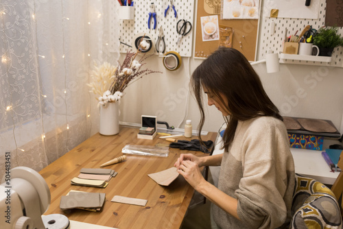 Woman at home workshop photo