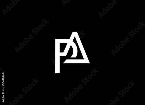 initial letter logo pa, ap, logo template