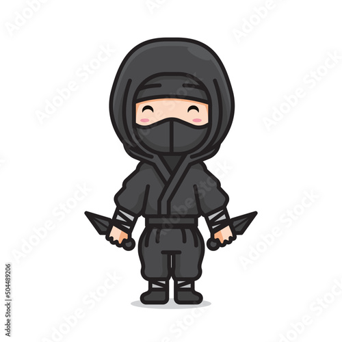 cute ninja vector