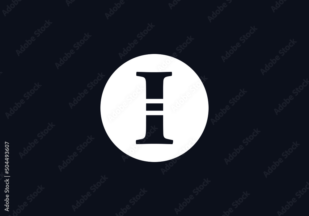 Flat letter logo and circle icon design vector I Flat letter logo and circle icon design vector I