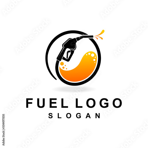 gas station icon with fuel concept