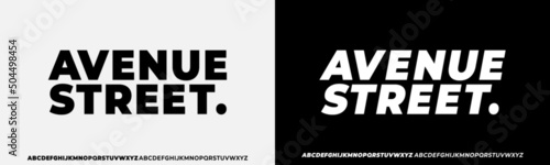 Modern Bold Heavy Font. Typography urban style alphabet fonts for fashion, sport, technology, digital, movie, logo design, vector illustration