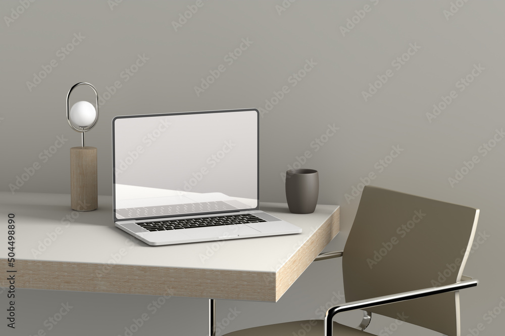 © Marcos Osorio/Stocksy - Laptop on the table