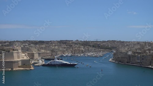 Looking across the Grand Harbour in Valletta at Senglea and Vittoriosa photo