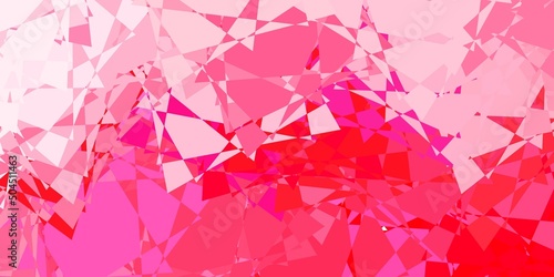 Light Pink vector layout with triangle forms.