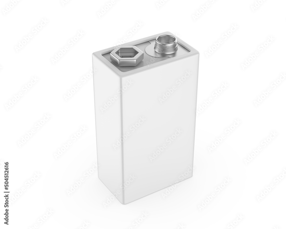 Blank Battery template, 3d render illustration. Blank Battery template, 3d render illustration.