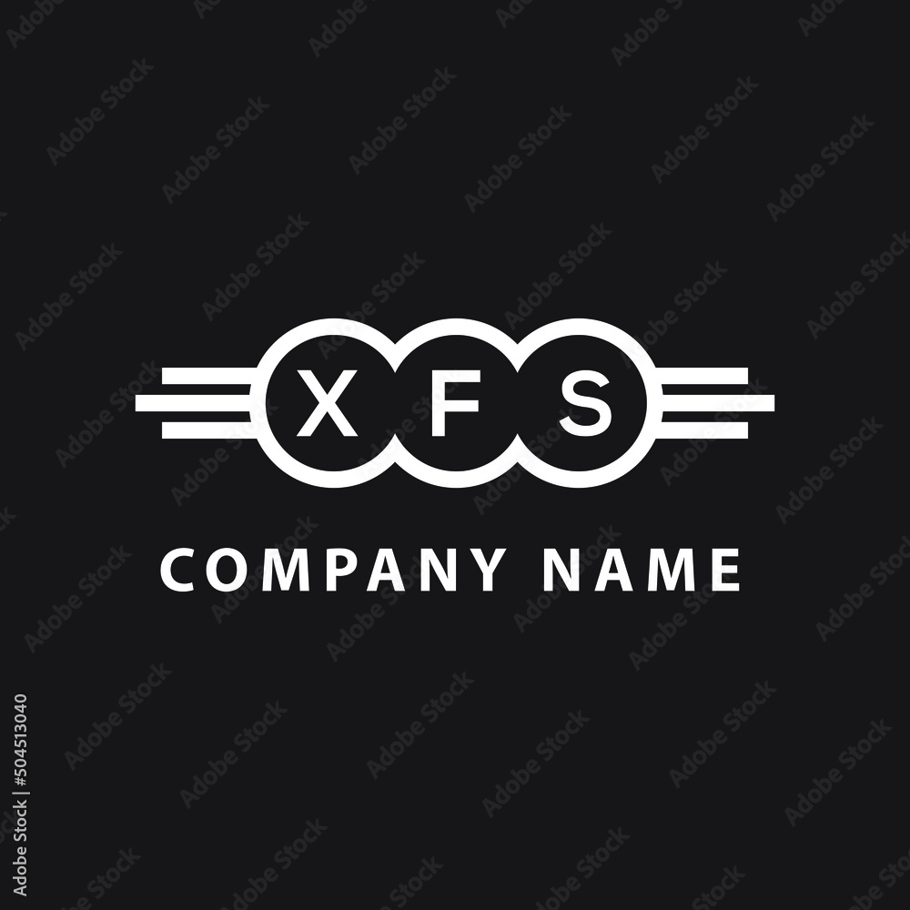 XFS letter logo design on black background. XFS creative initials letter logo concept. XFS letter design. XFS letter logo design on black background. XFS creative initials letter logo concept. XFS letter design.
