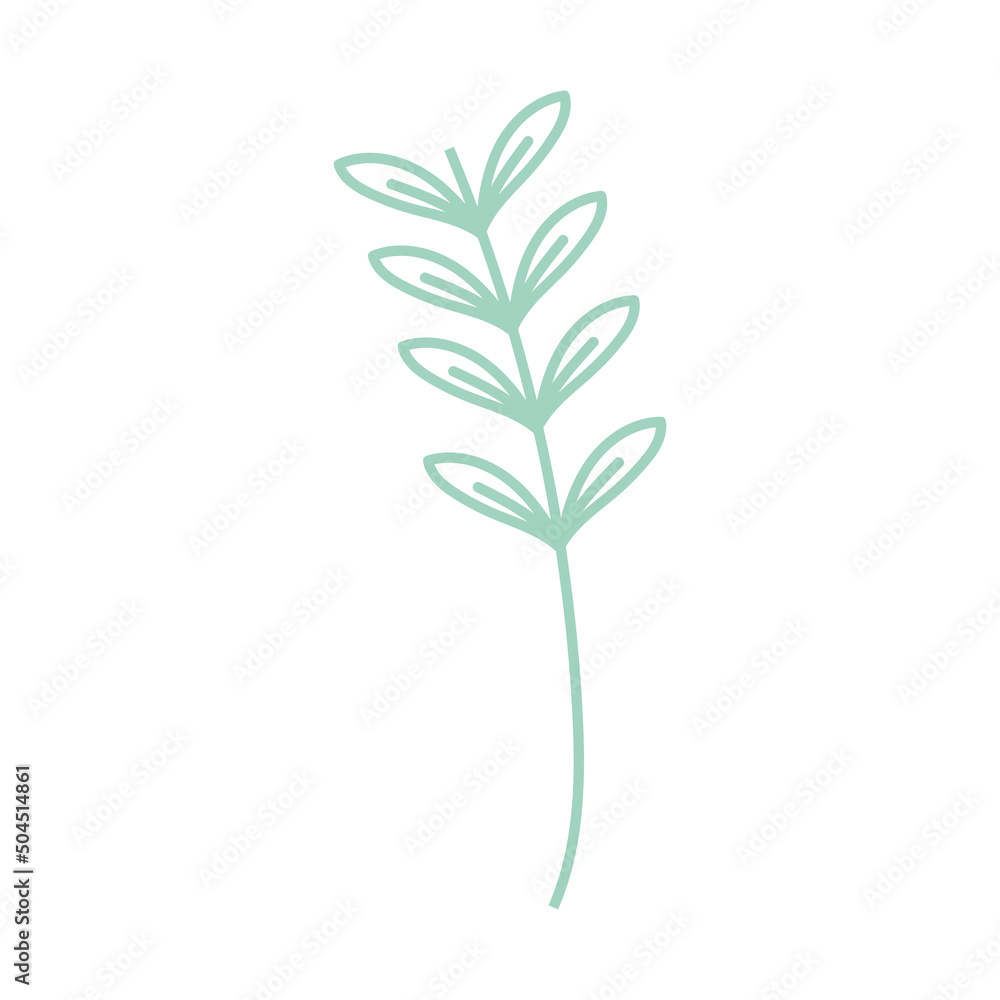 leaves stem icon leaves stem icon