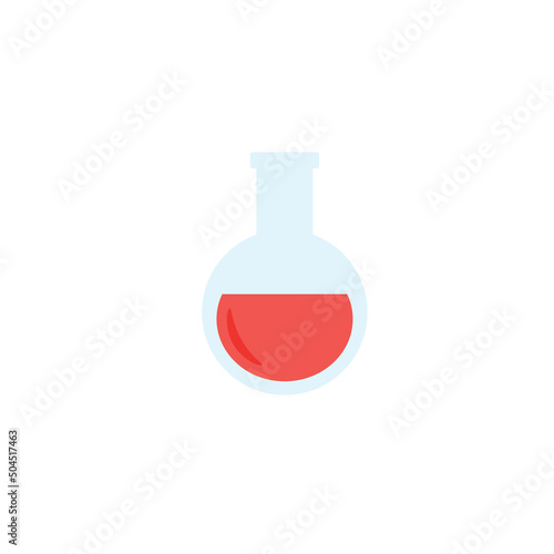 Lab chemical tubes set. Glass beaker, tubes and bottles, tools for laboratory experiment, flasks in holder, burner. Vector illustration for chemistry, medical research, science concept