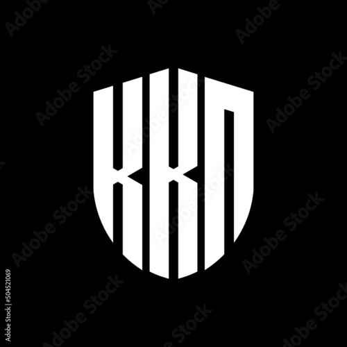 KKN letter logo design. KKN modern letter logo with black background. KKN creative  letter logo. simple and modern letter logo. vector logo modern alphabet font overlap style. Initial letters KKN  photo