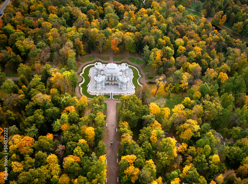 The Hermitage Pavilion in Autumn photo