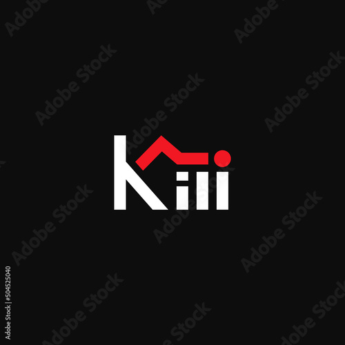 Kill typography logo design.