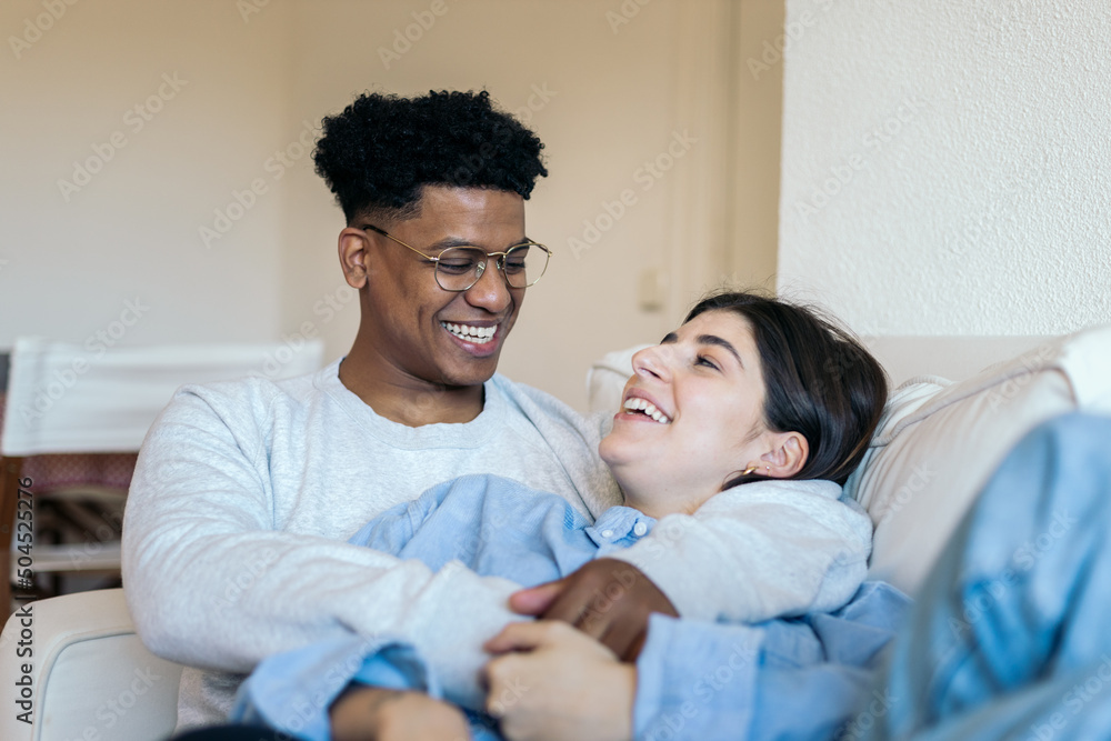Couple at home Couple at home