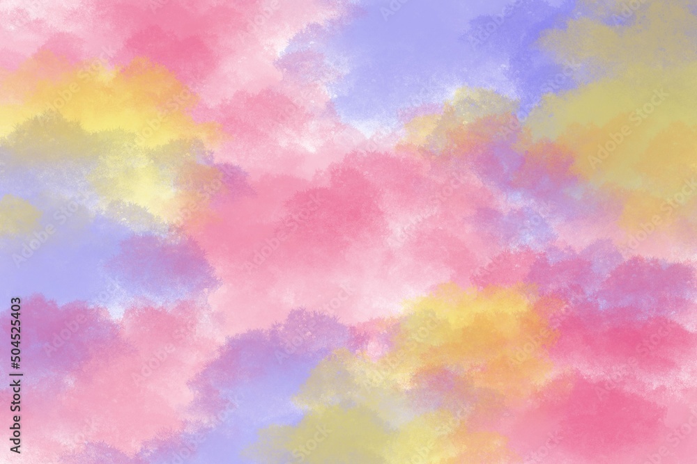 Abstract modern pink yellow purple background in bright rainbow colors.