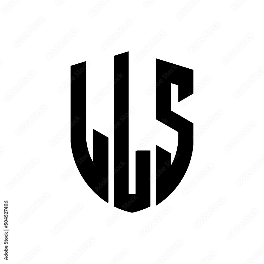 LLS letter logo design. LLS modern letter logo with black background