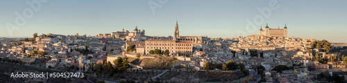 Panoramic view of the city of Toledo photo