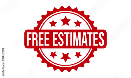 Free Estimates Rubber Stamp Seal Vector