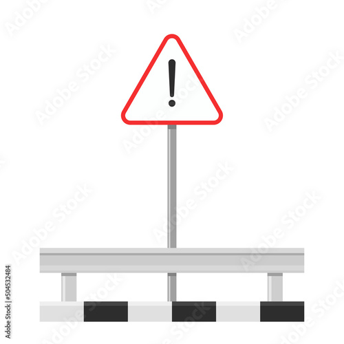 Road sign vector. free space for text. wallpaper. copy space.