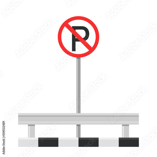 Road sign vector. free space for text. wallpaper. copy space.