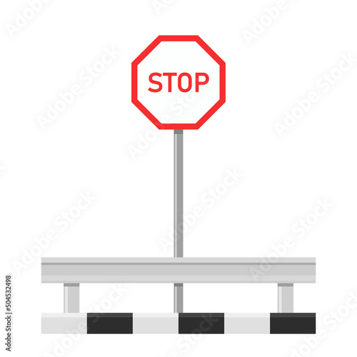 Road sign vector. free space for text. wallpaper. copy space.