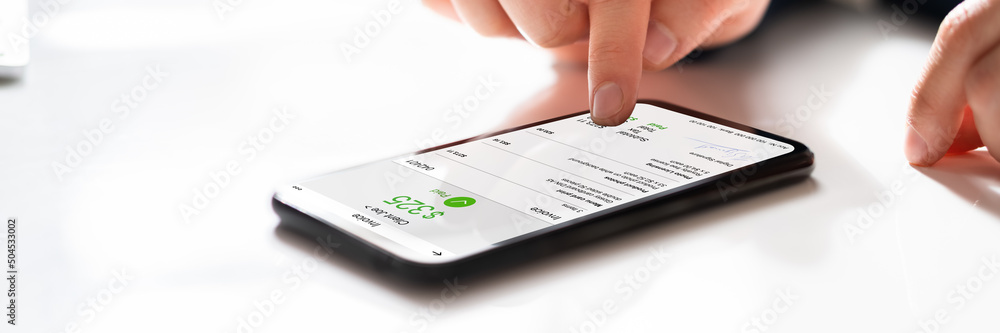 Digital Invoice Document Or Payment Receipt Digital Invoice Document Or Payment Receipt