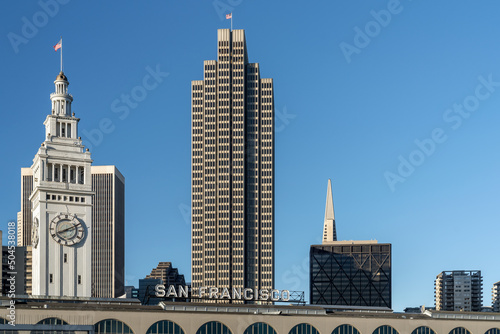 Beautiful view at high-rise buildings of San Francisco