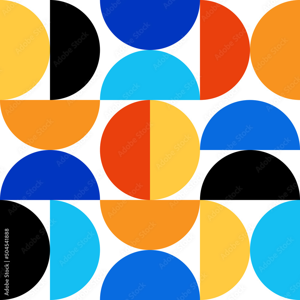 Minimal geometric design seamless background, vector template Minimal geometric design seamless background, vector template