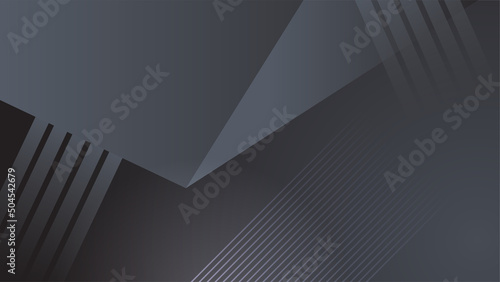 Black abstract background with dark concept. Vector Illustration.