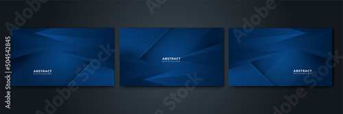 3D abstract dark blue background with dots pattern vector design, technology theme, dimensional dotted flow in perspective, big data, nanotechnology