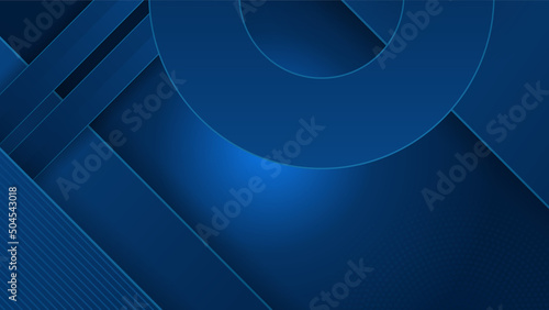 3D abstract dark blue background with dots pattern vector design, technology theme, dimensional dotted flow in perspective, big data, nanotechnology