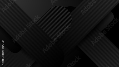 Black abstract background with dark concept. Vector Illustration.