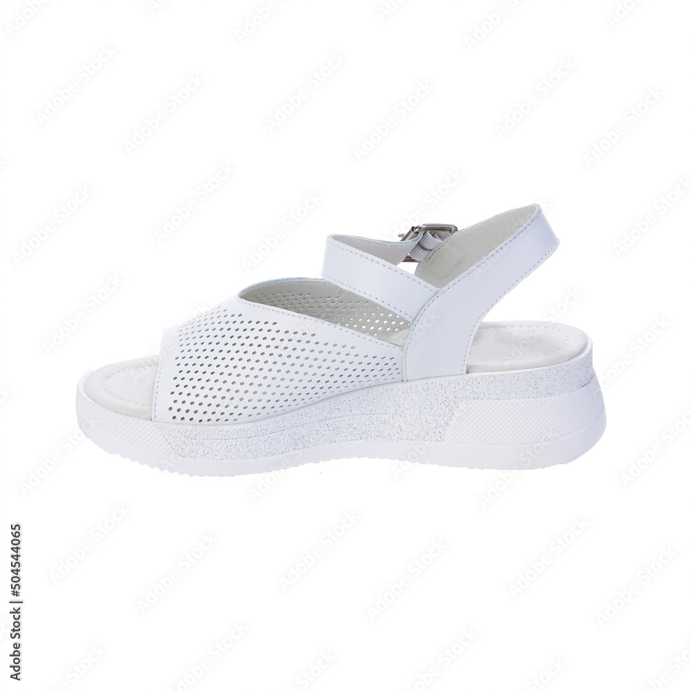 Stylish elegant trendy designer fashionable summer spring 2022 eco leather women's heel sandals shoes isolated Stylish elegant trendy designer fashionable summer spring 2022 eco leather women's heel sandals shoes isolated