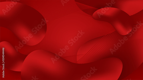 Triangular background. Abstract composition of 3D triangles. Modern geometric red background insulated black